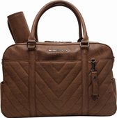 Little Company Amsterdam Quilted Luiertas - Cognac
