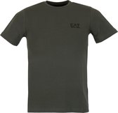 EA7 T-shirt - Mannen - donker groen/zwart