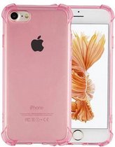 Backcover Shockproof TPU 1.5mm - Telefoonhoesje - Hoesje voor Apple iPhone 8 Plus/7 Plus - Transparant Roze