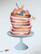 ViSSEVASSE Cake With Flowers - Card A7