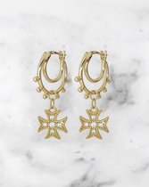 Stardust - BOHO oorbellen in 14 karaat Goud