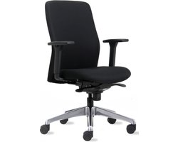 Bureaustoel Euroseats Milano synchroom zwart
