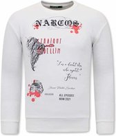 Narcos Heren Sweater - Wit