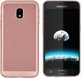 BackCover Holes - Telefoonhoesje - Hoesje voor Samsung J3 2017 - Rosé Goud