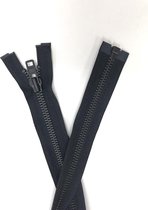 YKK rits, Deelbare rits zwart met zwart ( oxit ) metaal tanden 70 cm lang