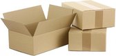 10 x A4 + boîtes en carton en carton ondulé simple marron 36,5 x 21,5 x 11,5 cm / boîte pliante américaine / boîte d'expédition