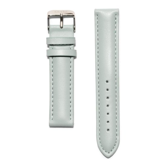 KRAEK Mint Zilver - horlogebandje met quick release - 18 mm bandje - Easy click