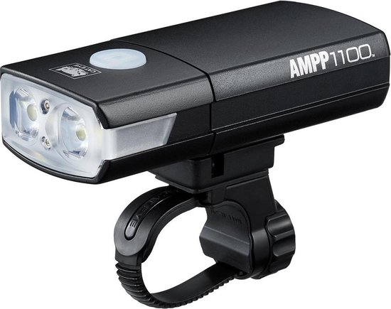 CatEye AMPP1100 Koplamp Fiets – Fietsverlichting Max. 1100 Lumen – Brandduur 1,5 tot 50 uur – USB oplaadbaar – Waterbestendig – Vijf lichtmodi
