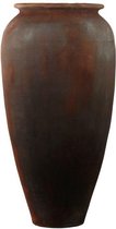 Breeze Corten Rust -  82×158 cm hoog - Grote Ronde Bloempot - Exclusieve Bloembak Groot