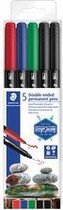 3187 TB5 permanente stift dubbele punt - set 5 st