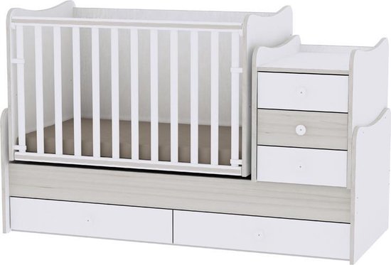 Lit Bebe Lorelli Maxi Plus Combi Lit Junior Table De Chevet Et Bureau 5 En 1 Avec Bol Com
