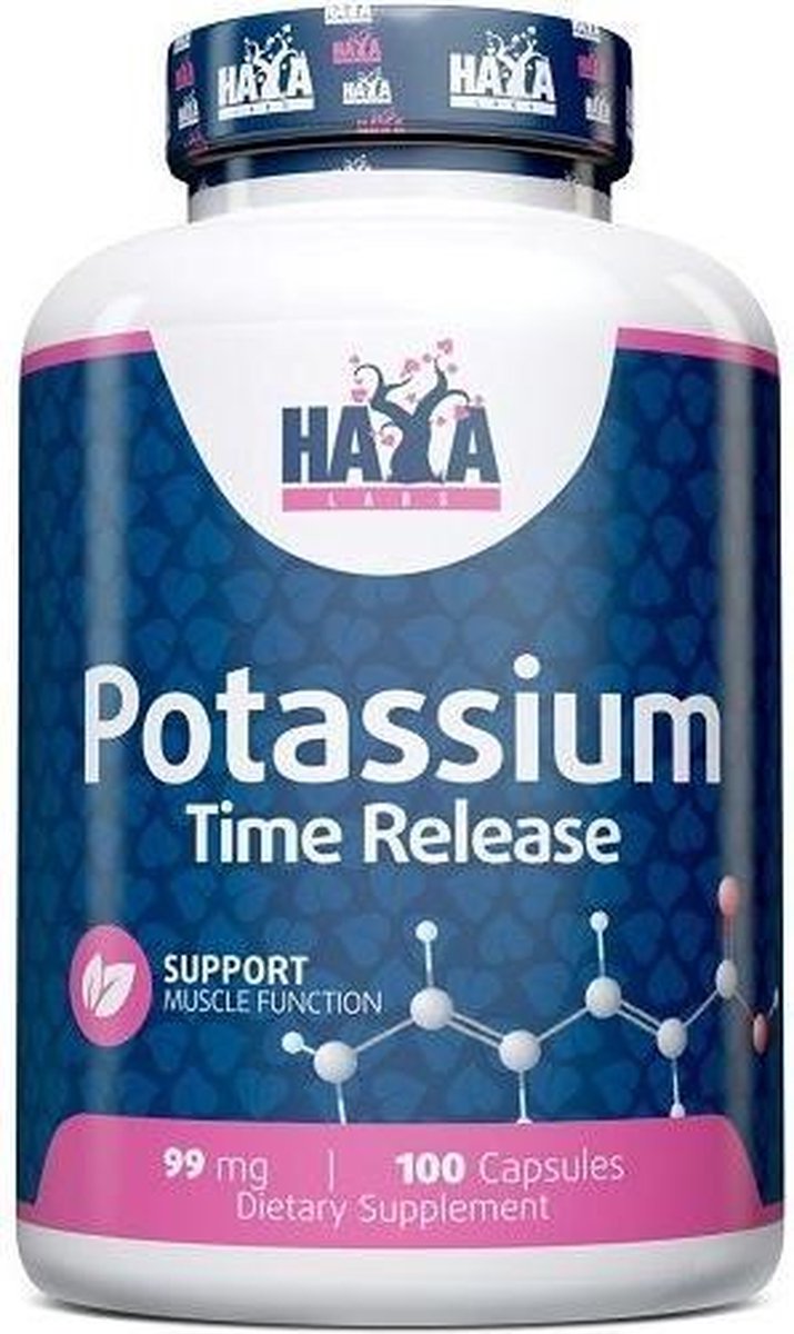 Potassium Sustained Release 100caps - Haya Labs