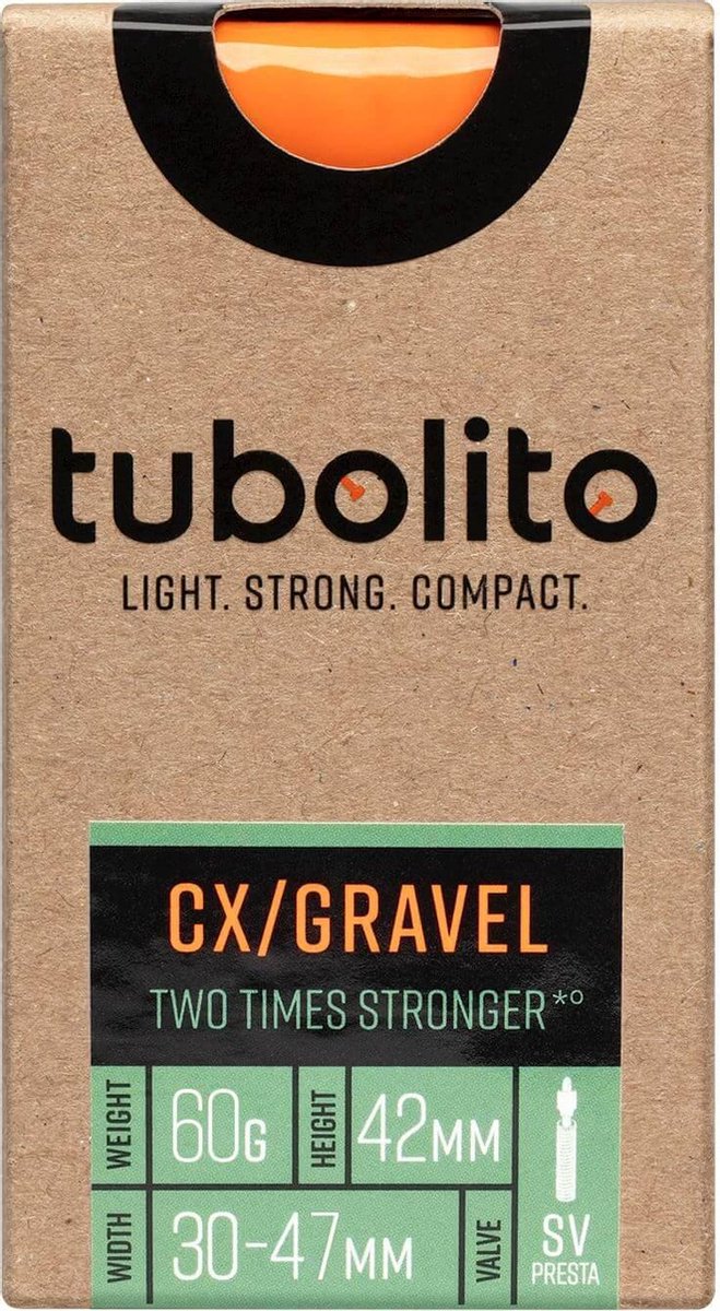 Tubolito Cx/gravel All Presta 42 Mm Binnenste Buis Oranje 700 / 30-47