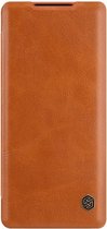 Huawei Mate 40 Hoesje - Qin Leather Case - Flip Cover - Bruin