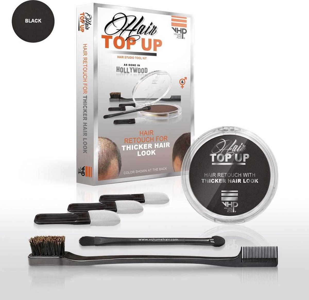 Hair TopUp | Zwart