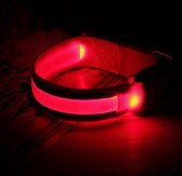 LED Hardloop Armband - Fiets - Outdoor Sport Armband - Reflecterende Hardloop Verlichting - ROOD