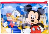 Mickey en Donald - pennenetui - xxl - 15x24 cm - pvc