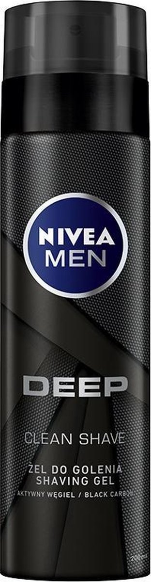 NIVEA MEN Deep - Scheergel - Actieve Kool - 200 ml - Diepe Reiniging