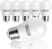 Aigostar LED A5 G45 5W - E27 fitting - 3000K - Set van 5 stuks