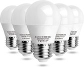 Aigostar LED A5 G45 6W - E27 fitting - 3000K - Set van 5 stuks