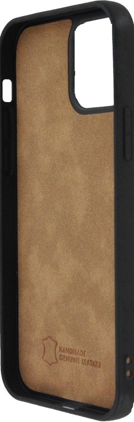 iPhone 12 Case Pro - iPhone 12 cas Pro cuir véritable couverture arrière P Case Croco Brown