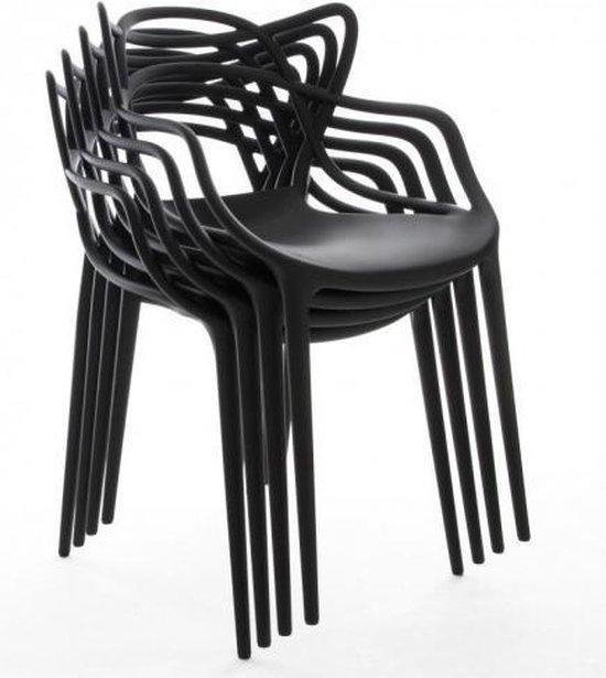 vegetarisch Vulkaan Ru MOWELLI - 6 stoelen 'Kartell Master Style' Zwart - Set van 6 stoelen |  bol.com