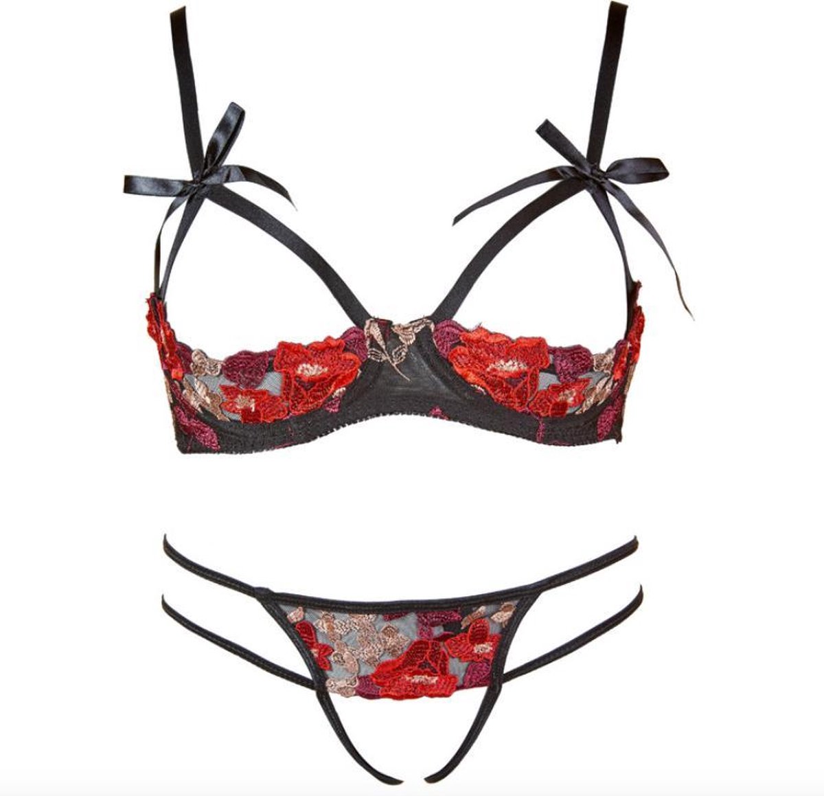 2 delige lingerieset rood / Rosanne