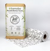 100% Bamboe Keukenpapier Wasbaar | Herbruikbare Keukenrollen - Tot 50 keer wasbaar  - Herbruikbaar Keukenpapier - Herbruikbare Keukenrol - Zero Waste - Keuken Papier - Eco Keukenrol