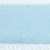 Fluweellint. lichtblauw. B: 6 mm. 10 m/ 1 rol