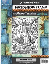 Stamperia Mixed Media Stamp Sir Vagabond Mechanism (WTKAT14)