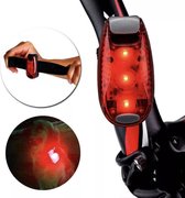 led clip light - 2 Stuks - RED - led armband  - veiligheid - multi use light - honden lampje - fietsverlichting - lampje op je veters - tas lampje - be seen