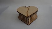 Valentijn - Geschenkdoos - Cadeauverpakking - Moederdag - hartvormig met vleugels
