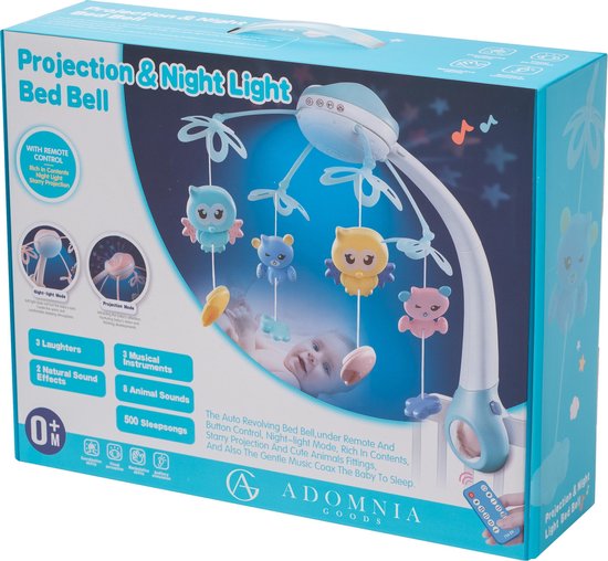 AdomniaGoods - Baby speelgoed - Box mobiel baby - sterren projector - Baby  bed mobiel... | bol.com