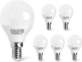 Aigostar LED lamp -  A5 - G45 - 5W - E14 Fitting - daglicht 6400K - 425lm - Vervangt 37W - Set van 5 stuks