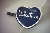 Valentino Bags Blue Stewie Portemonee Hart Vorm - One Size