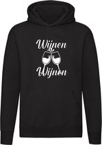 Wijnen Wijnen Hoodie | sweater | drank | champagne | trui | unisex | capuchon