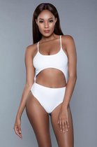 Bundle - Be Wicked Swimwear - Alina Monokini - Wit XL met glijmiddel