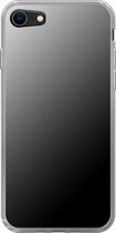 Apple iPhone SE (2020) - Smart cover - Grijs Zwart - Transparante zijkanten