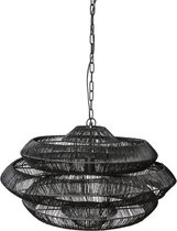 Industriële Hanglamp - Hanglamp - Lamp - Industrieel - Sfeer - Interieur - Sfeerlamp - Lampen - Sfeerlampen - Hanglampen - Sfeerlamp - Metaal - Zwart - 70 cm breed