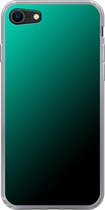 Apple iPhone SE (2020) - Smart cover - Lichtblauw Zwart - Transparante zijkanten