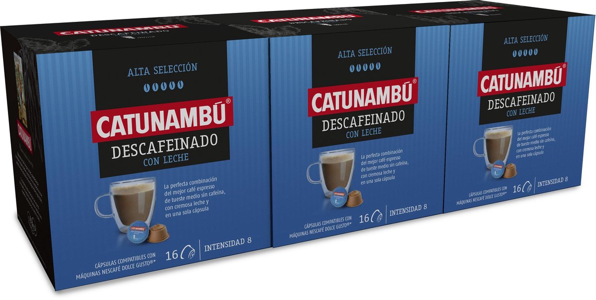 Catunambú - Dolce Gusto - Decaf Café Latte / Café Con Leche - 48 cups |  bol.com