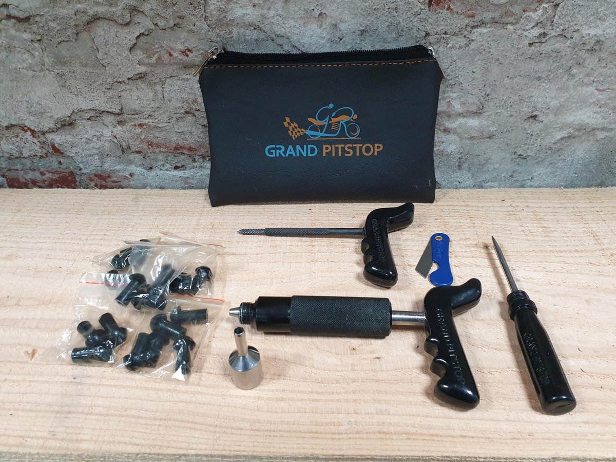 GrandPitstop motorbanden reparatie set - autobanden reparatie set, motor - auto - scooter