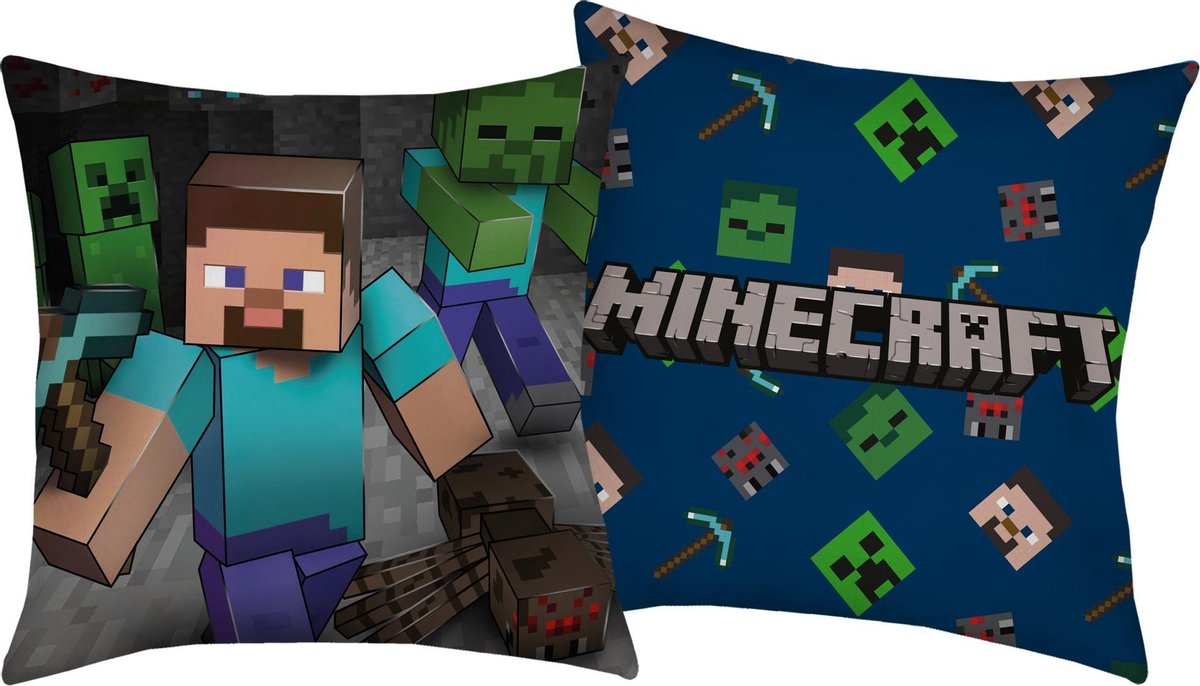 Minecraft Kussen Cave - 40 x 40 cm - Polyester