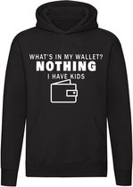 What is in my wallet - nothing hoodie | sweater | kinderen | vaderdag | gezin |verjaardag | trui | unisex | capuchon