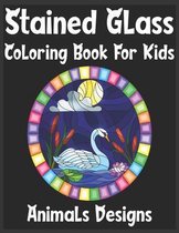 stained glass Coloring Book For Kids Animals Designs