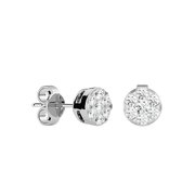 AËLRA 14K wit gouden oorknopjes voor dames, 0.15ct natuurlijke ronde solitaire diamant