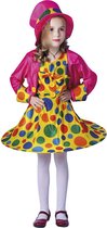 Verkleedkleding - Meisje Clown Kleed - 10/12 jaar