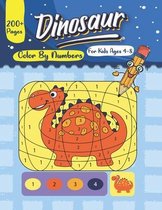 Dinosaur Color By Numbers For Kids Ages 4-8 200+ Pages