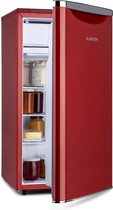 Klarstein Yummy koelkast met vriesvak  , 90 liter , 41dB  , retro design , Rood