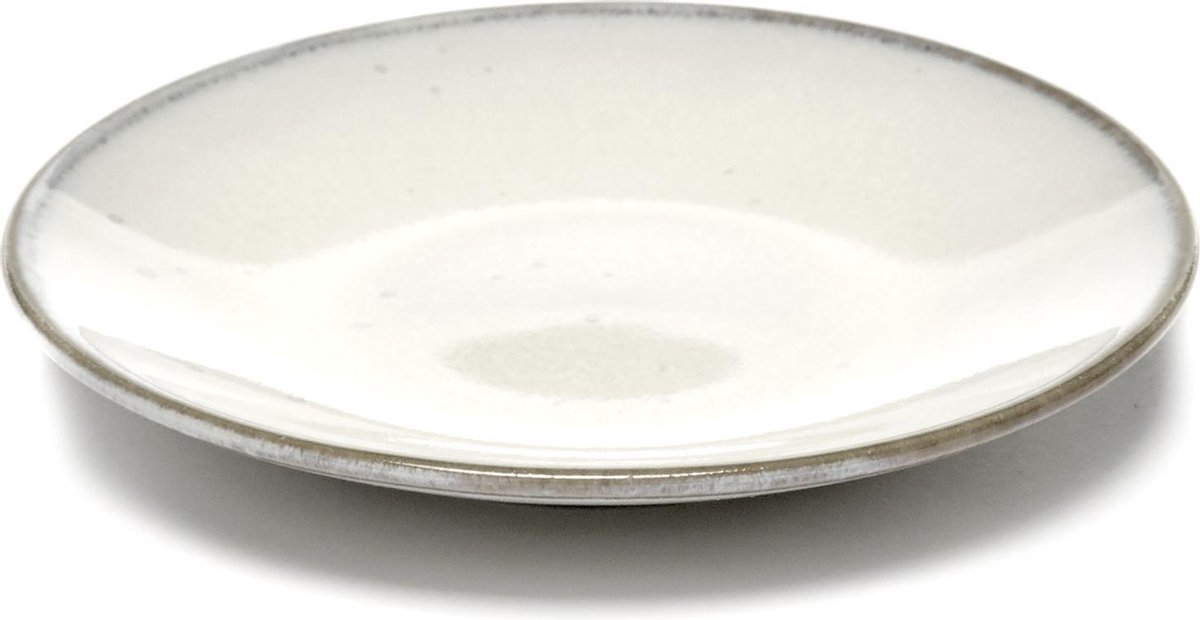 Serax Surface By Sergio Herman Espresso Kop Schoteltje Inku Wit D 12 cm H 1.6 cm
